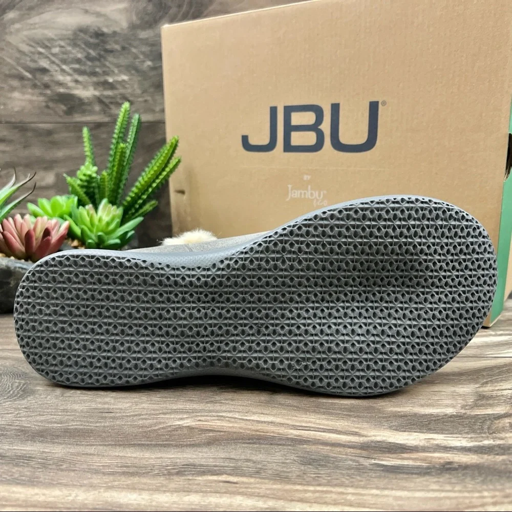 NIB JBU Jambu Nordic Faux Fur Lined Ankle Boots Bootie Grey - Picture 9 of 13